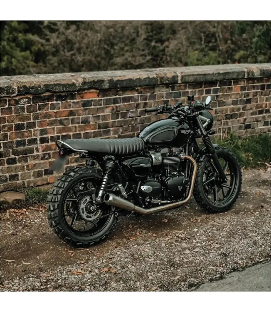 Passenger Handle Triumph - Glad Silver gegalvaniseerd staal