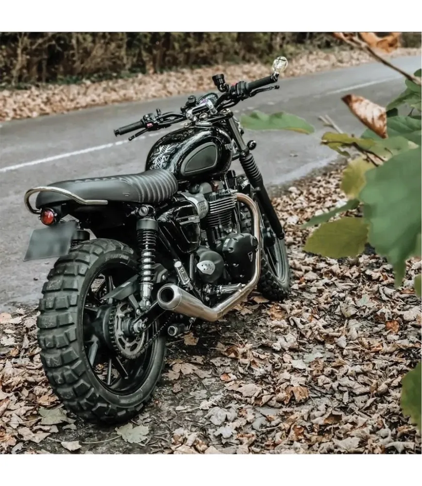 Passenger Handle Triumph - Glad Silver gegalvaniseerd staal