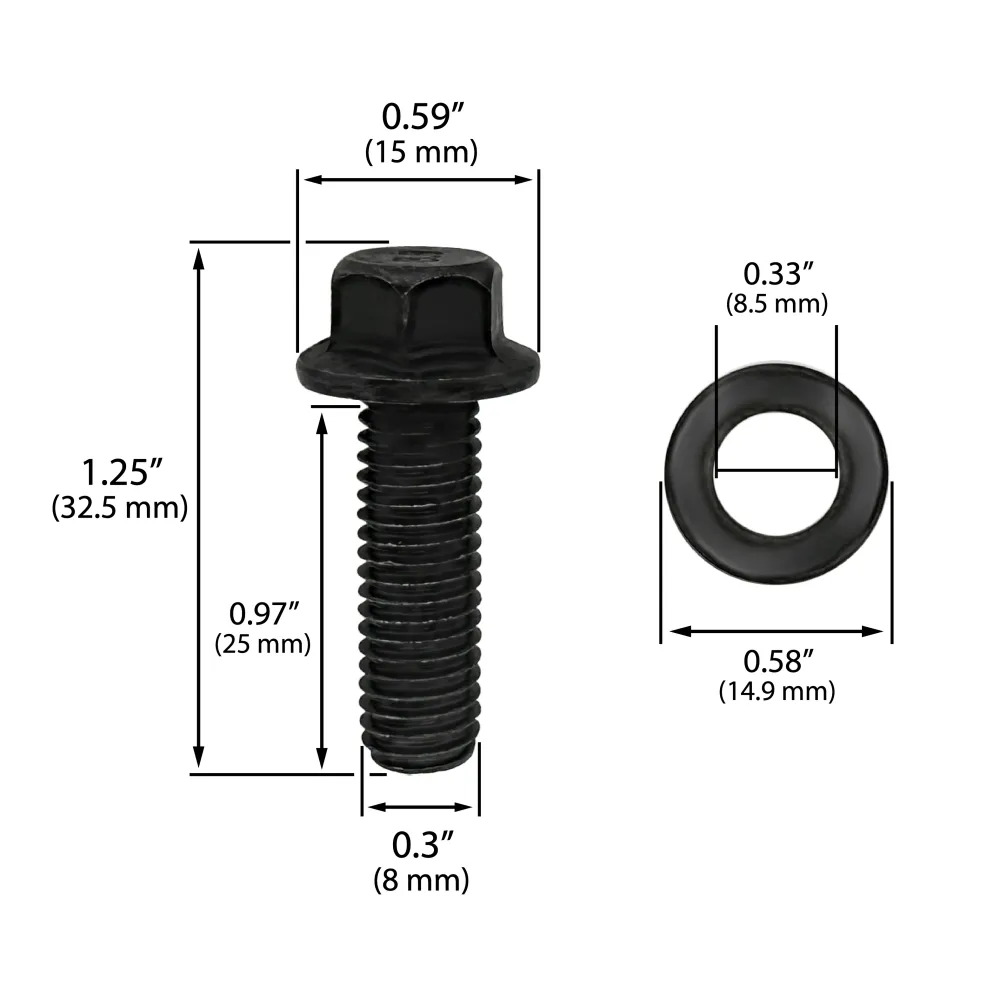 Pressure Plate Clutch Cover Bolt Kit Honda 2.0, 2.3L - DOHC