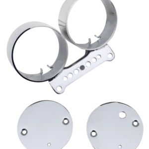 Professionele Klasse Soporte De Montaje De Doble Indicador Cromado Para Harley-Davidson XL/FXR95-05