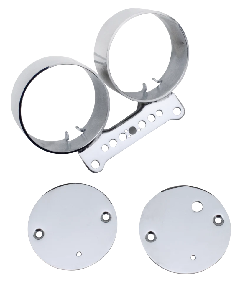 Professionele Klasse Soporte De Montaje De Doble Indicador Cromado Para Harley-Davidson XL/FXR95-05