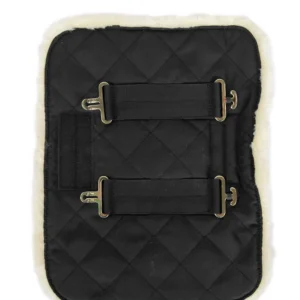 Quilted Chest Expander Sheepskin 2 Buckles koolzwart 1