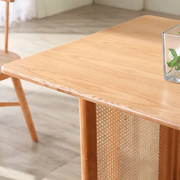 Rectangle Wood Dining Table Actueel Oak Table Nature Double Pedestal met stofkap 47