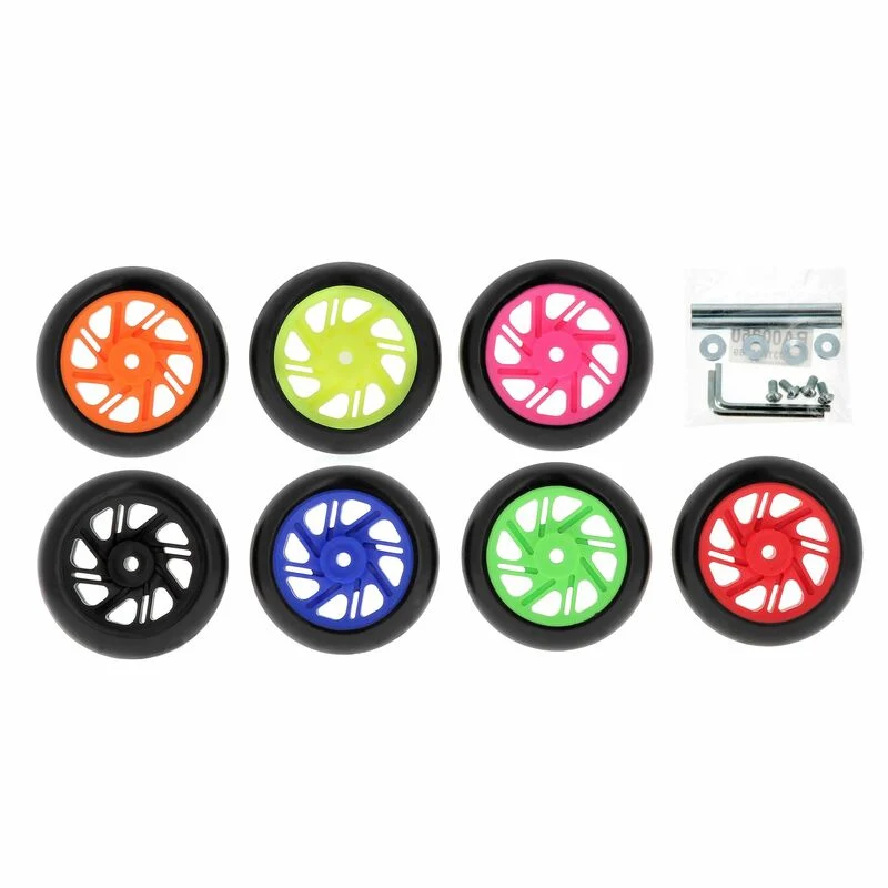 Set de dos ruedas naranjas para caballete paddock Heavy Duty constructie