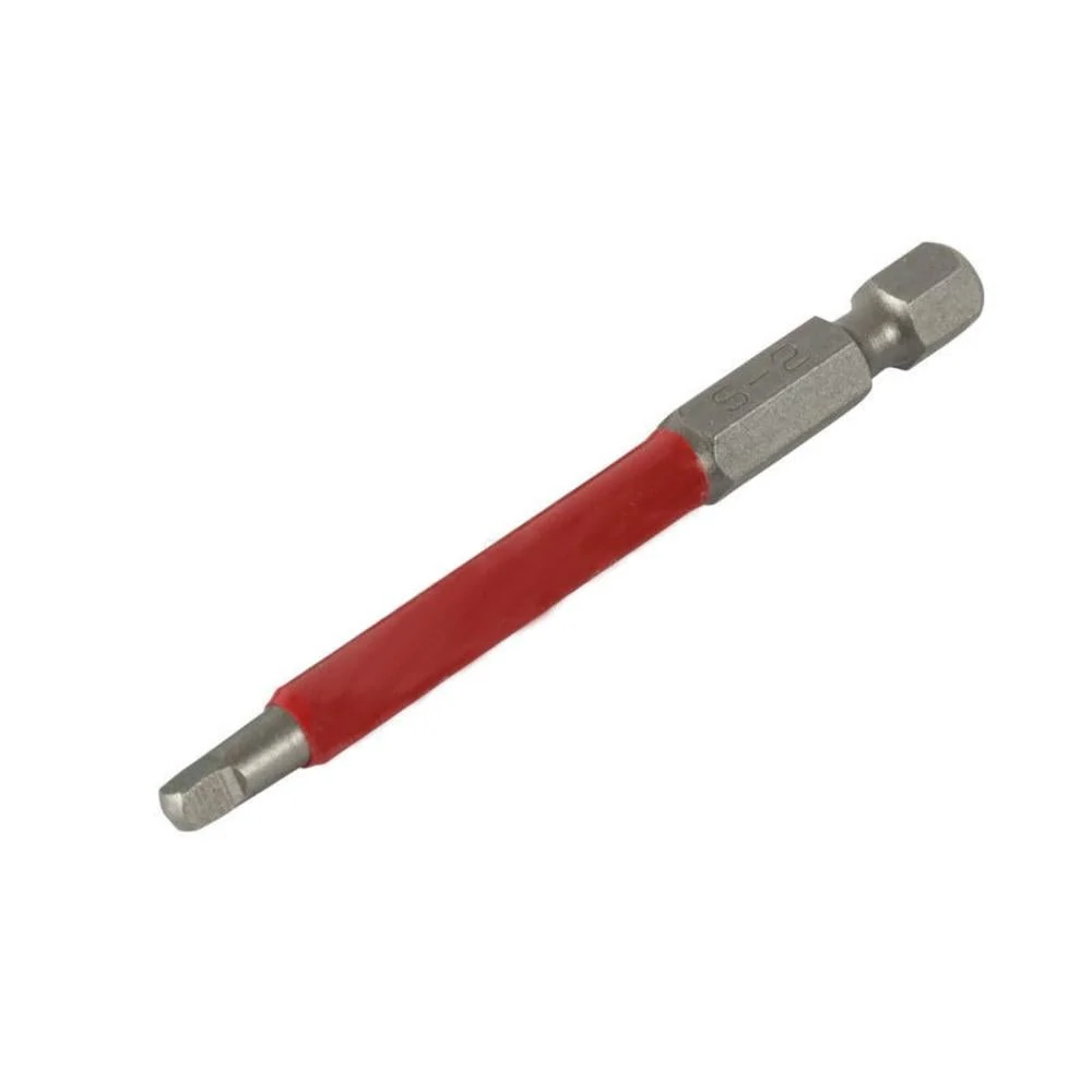 Square Driver Bits - No. 2, 1/4" Shank, 2-3/4" Verlengd met bouten en moeren