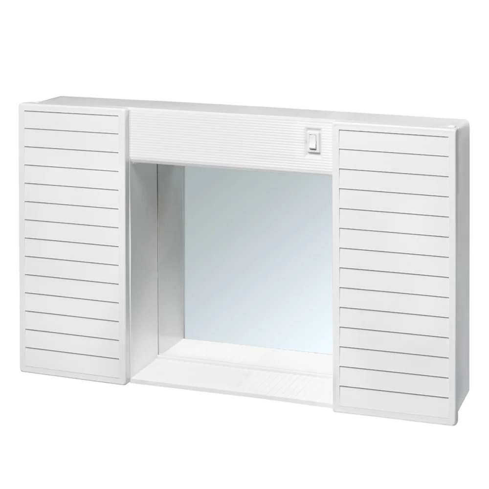 Stabilisatorstang Mirror two doors, shelf and lights cm 58x37x12 CR