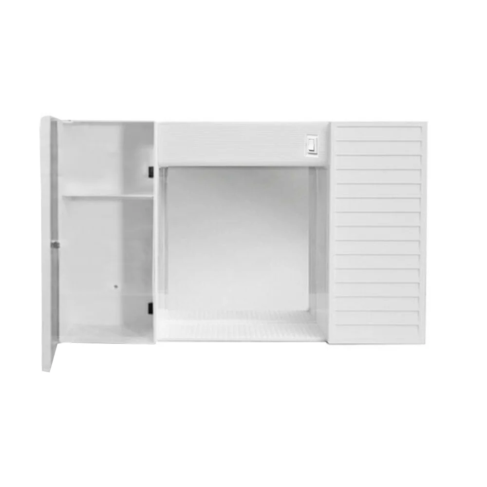 Stabilisatorstang Mirror two doors, shelf and lights cm 58x37x12 CR