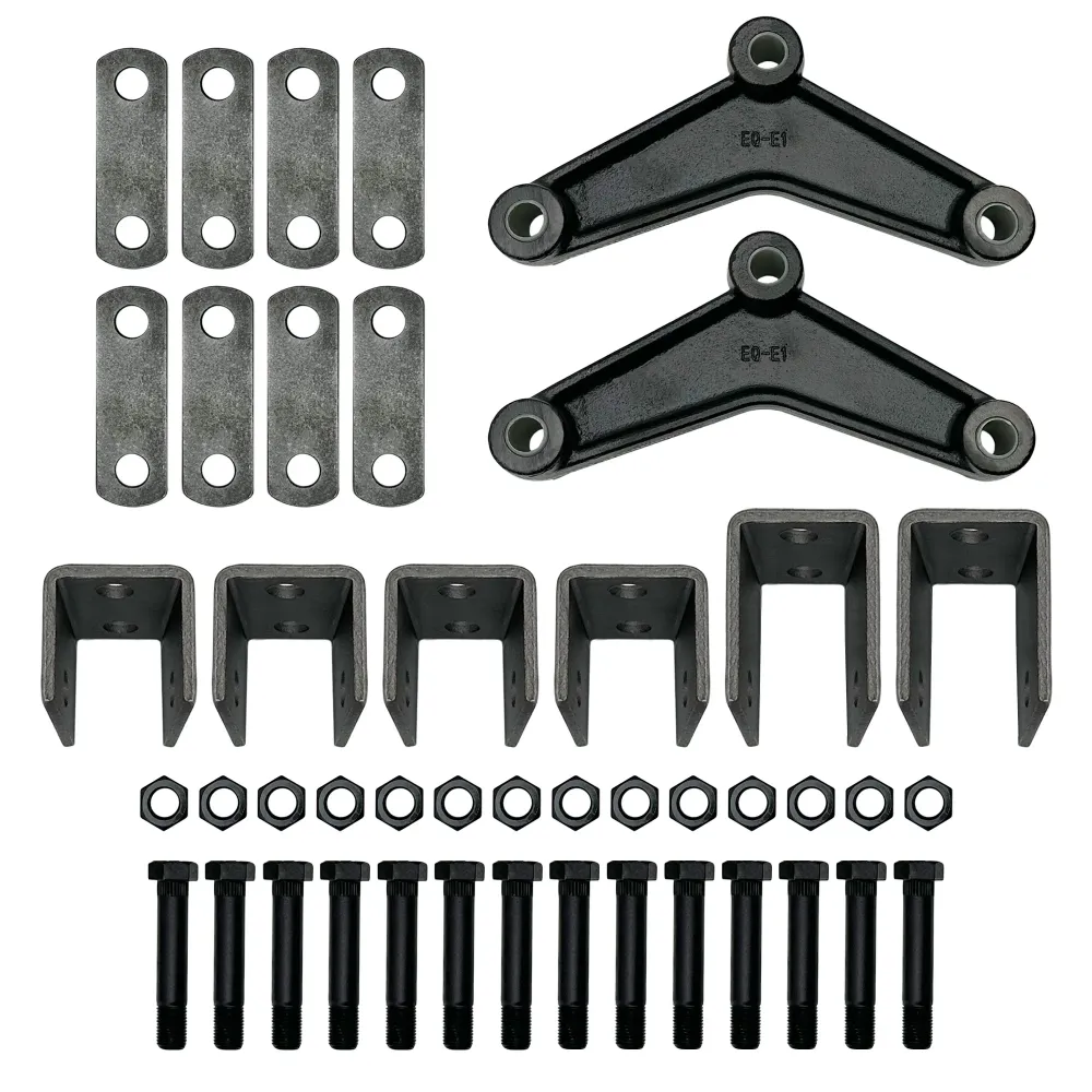 Tandem Axle Trailer Tweevoudig Eye Leaf Spring Suspension Hanger Kit - 2,000-7,000 lbs