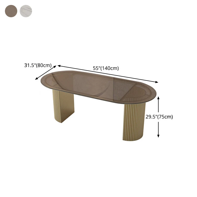 Traditional Verfijnd Dining Table Oval Double Pedestal Dining Table 47
