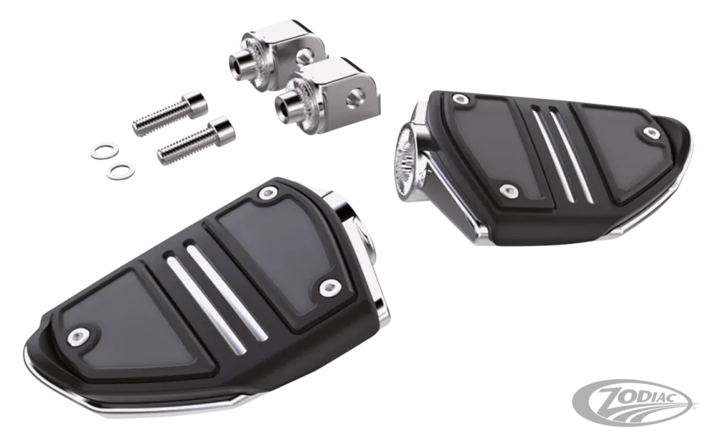 Twin Rail passenger footpegs ST18-up Chr Harley-Davidson - Directe Montage