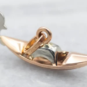 Two Tone 18-Karat Verguld Gondola Charm Pendant