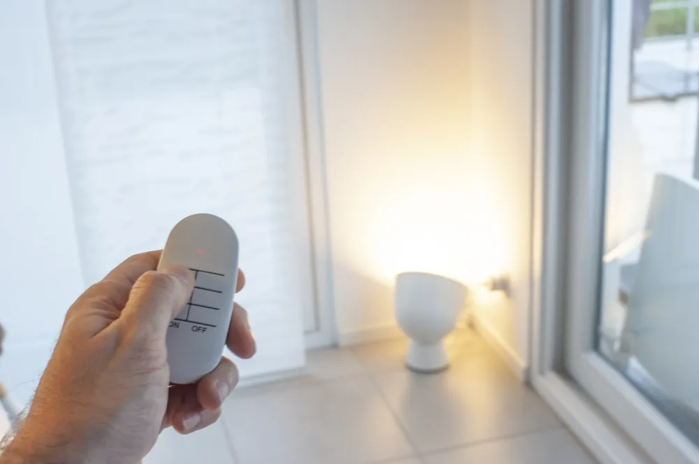 Veerpootlager 2 Connected plugs (SCH) remote control - DiO Connect