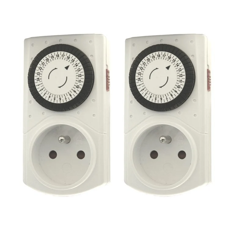 Verende bladveer Set 2 mechanical timers - FR sockets