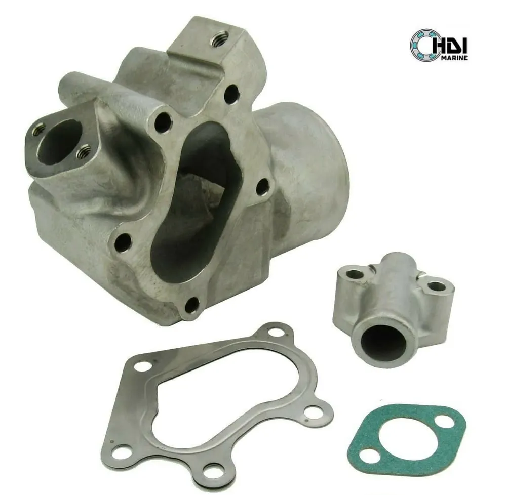 Volvo Penta D2-60F Niet-roestend Steel Exhaust Outlet Elbow & Connector Kit - equivalent to 3584413