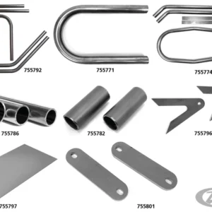 weld on rear set brackets (2pcs.) Harley-Davidson - Set voor vooras