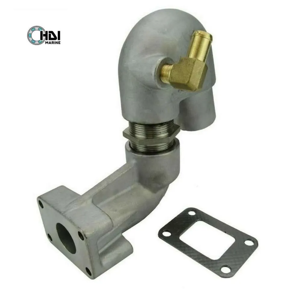 Zware Uitvoering Yanmar 2GM Stainless Rvs Exhaust Outlet