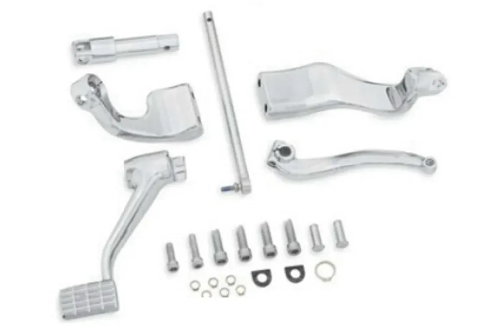 Chrome Further Forward Mid-Control Kit Harley-Davidson Dyna 2006-2017