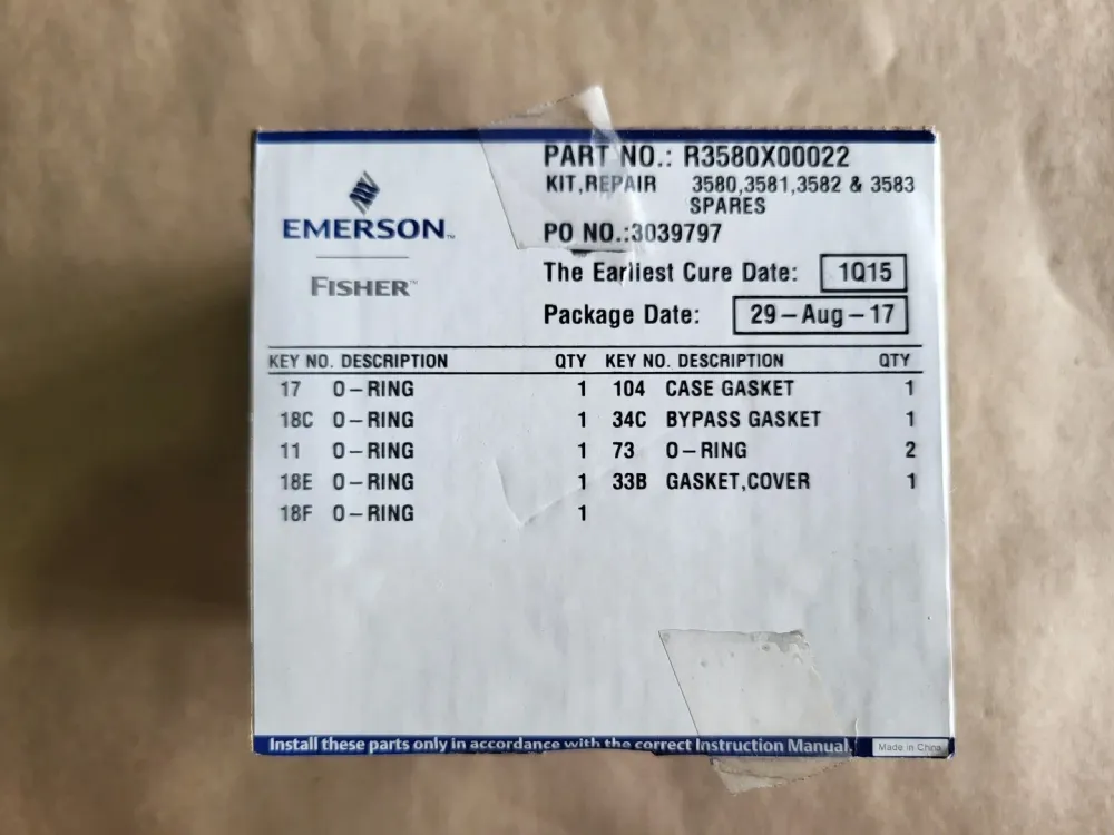 Fisher Repair Kit R3580X00022