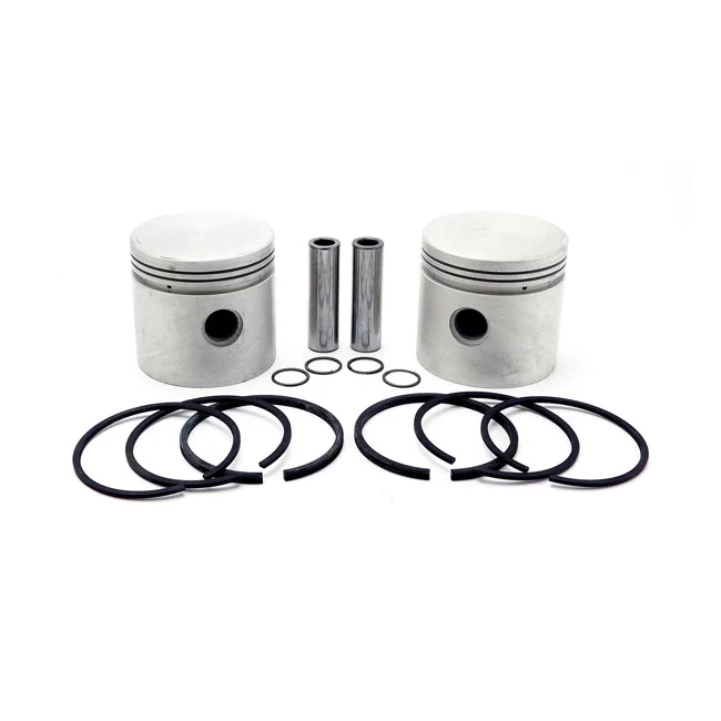 Kit De Pistón De Cabeza Plana De 80" De Repuesto. +.070" Para Harley Davidson