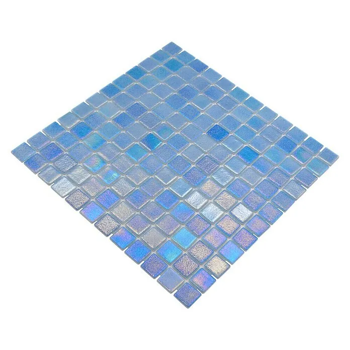Mozaïektegel vierkant Eco Shell Air VP55251PUR - 31,6 x 31,6 cm, Antraciet, Glanzend