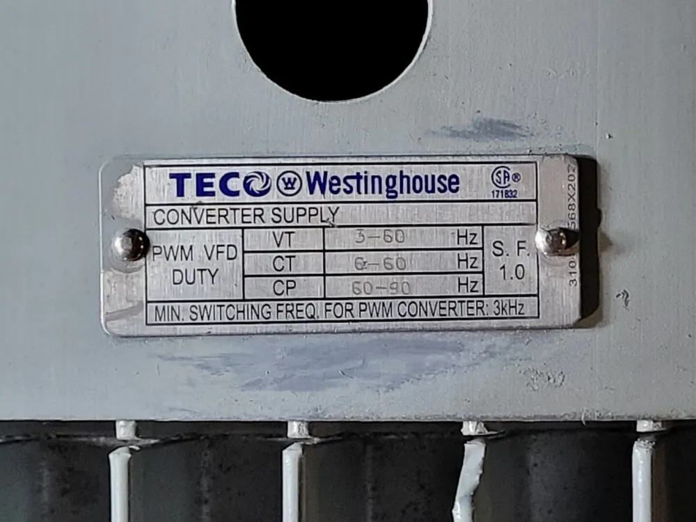 85 hp, 575 volts, 1770 rpm Electric Motor MBT250M