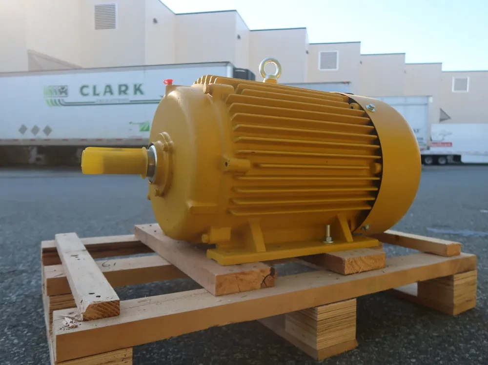 15 hp, 575 volts, 1780 rpm, 254T Electric Motor OMN-254T-4 met geïntegreerde geleiderail
