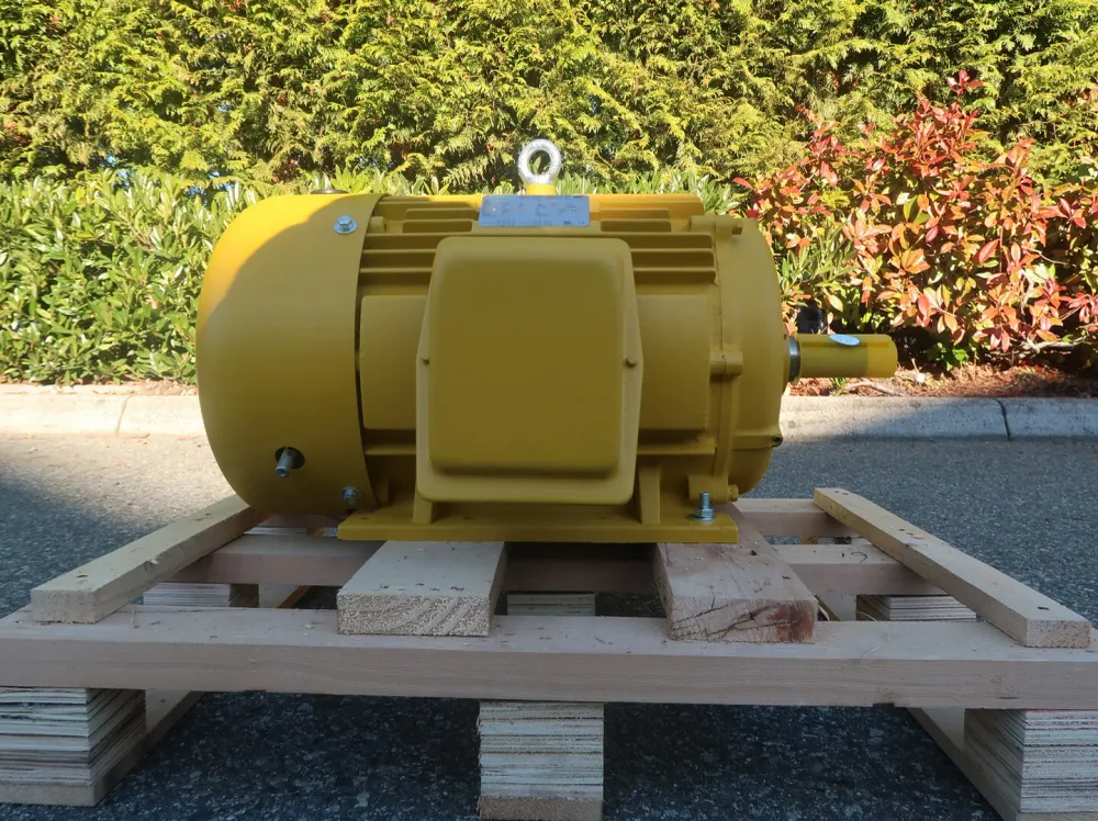 15 hp, 575 volts, 1780 rpm, 254T Electric Motor OMN-254T-4 met geïntegreerde geleiderail