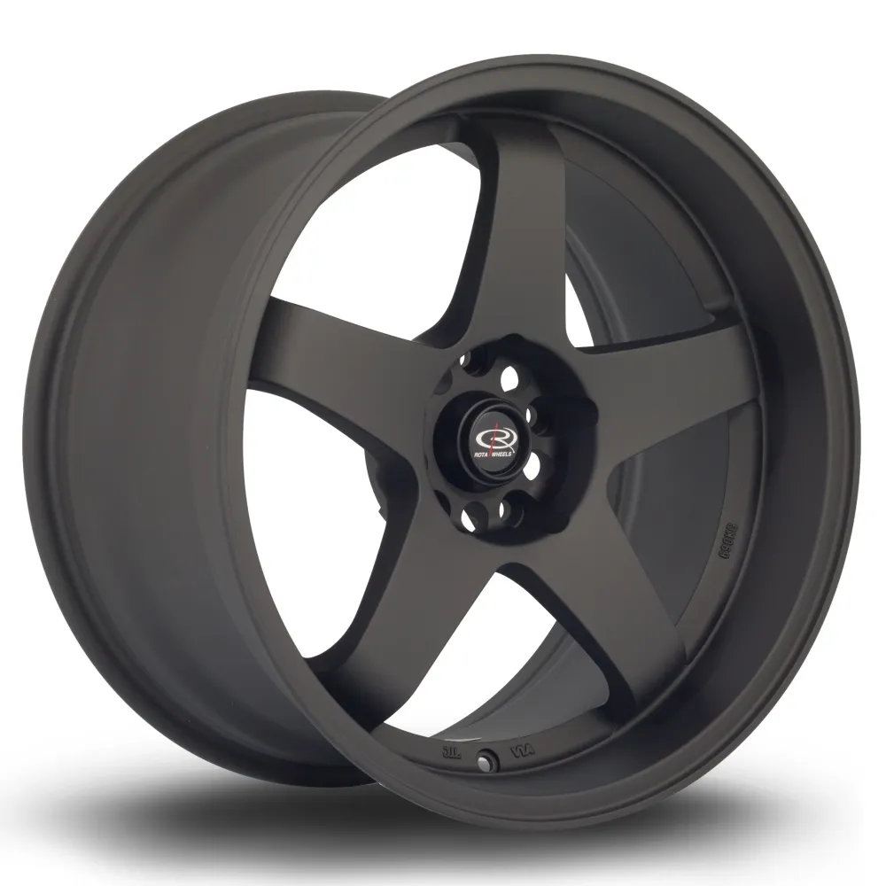 Rota GTR-D 18x10" 5x114.3 ET12, Flat Ravenzwart