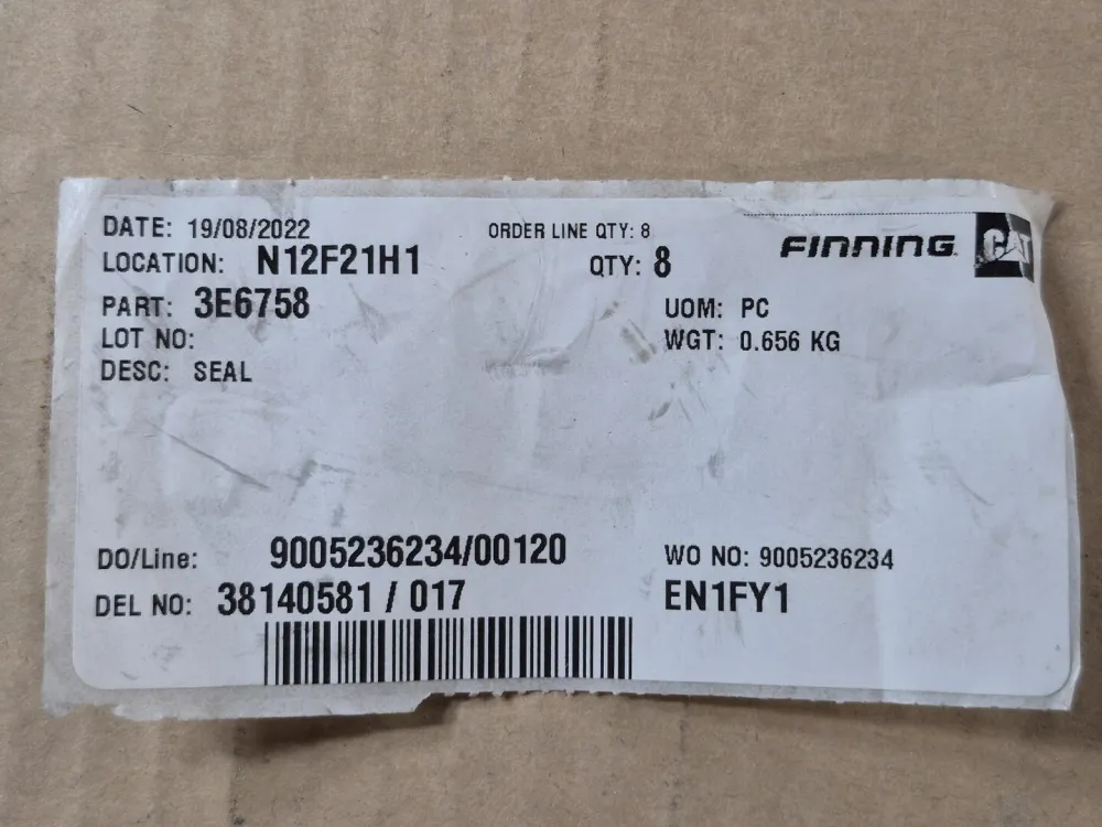 127.17mm Outer Diameter Lip Type Seal 3E-6758 (Bag 8)