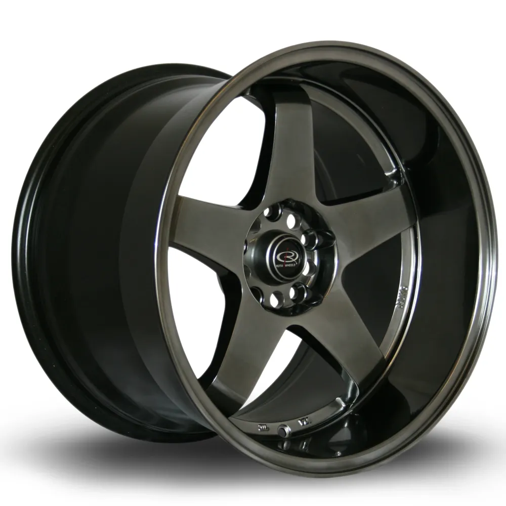 Rota GTR-D 18x12" 5x114.3 ET20, Hyper Ravenzwart