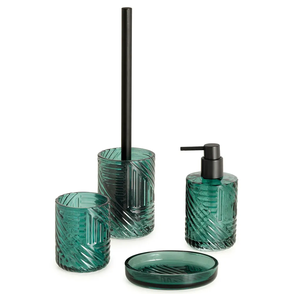 Glass soap dish Gedy Corinne series - Green