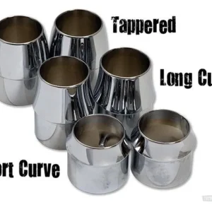 OEM Kwaliteit Chrome 2" Groot Curve Exhaust End Cap Harley-Davidson