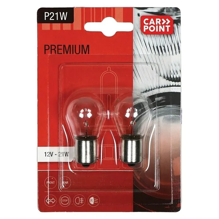 Carpoint Signaal- en binnenverlichting auto Verfijnd P21W - 12 V, 21 W, 2 st.
