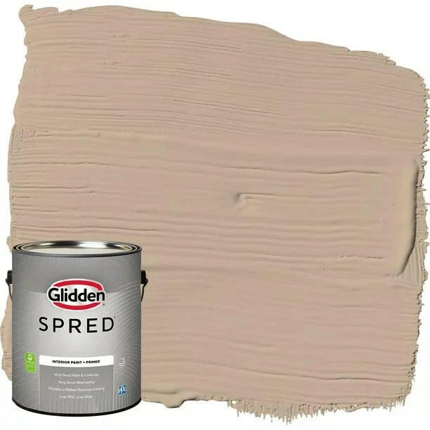 Mat Zwart Glidden Spred Grab-N-Go Interior Paint And Primer, Eggshell (Transcend, 1-Gallon)