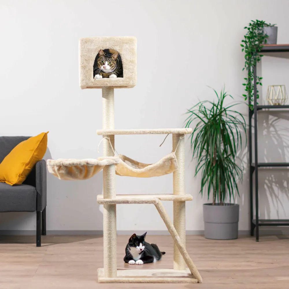 Trekker Cat Tree Tiger 130cm met 3 klauwen