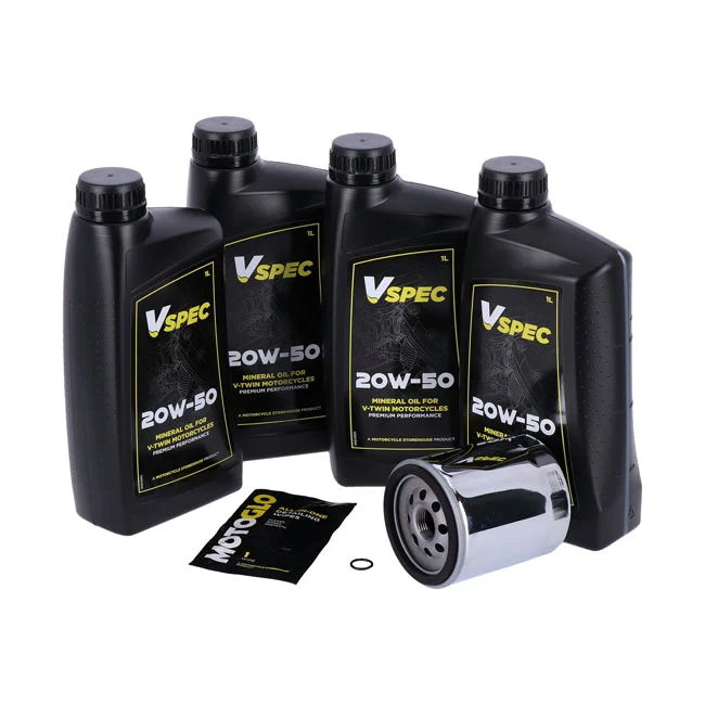 Kit Mantenimiento De Aceite Motor 20W50 Mineral Para Harley-Davidson Touring ,Trike - Complete Set