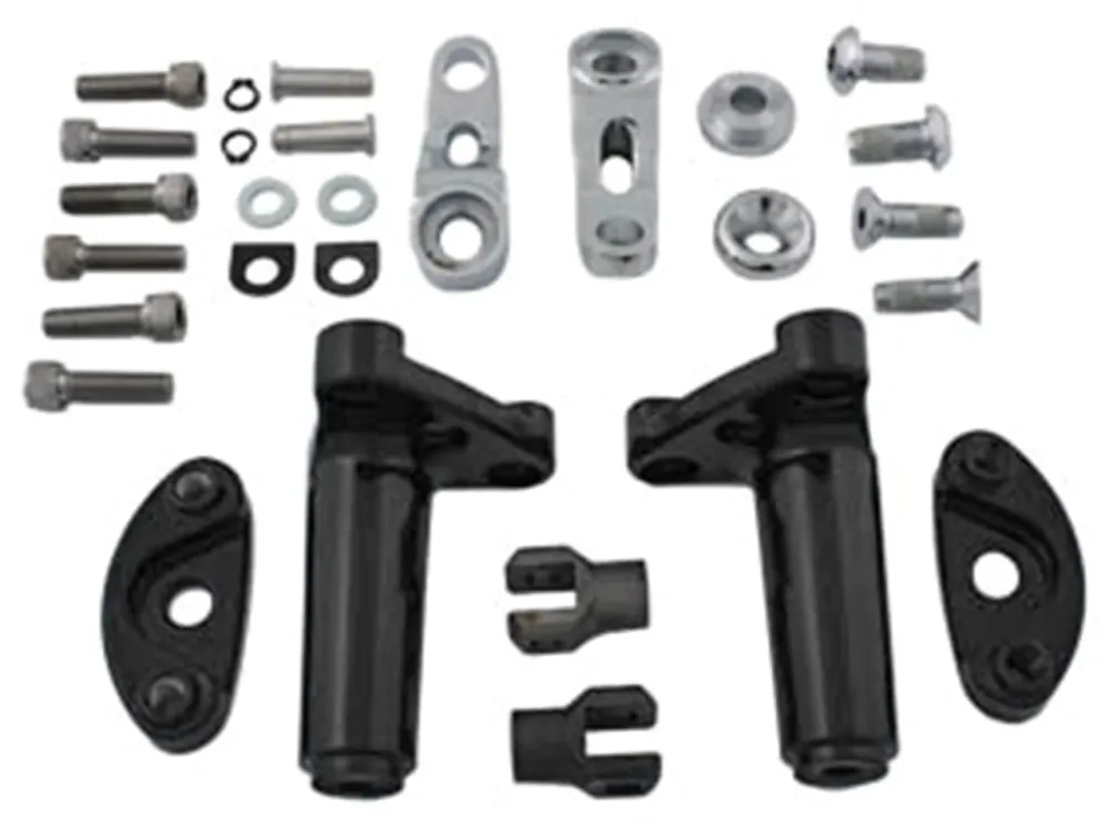 Kit De Montaje De Estribo De Pasajero Ajustable Para Harley Davidson met Borstel en Trechter