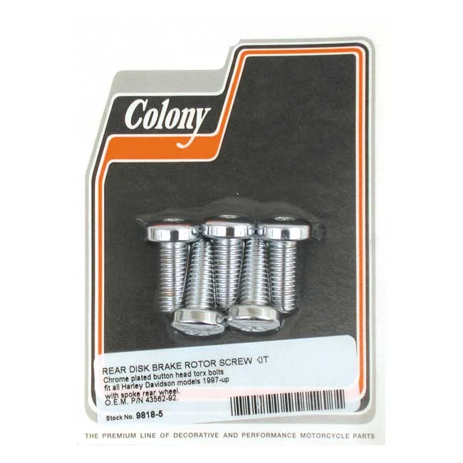 Kit De Pernos De Disco De Freno Delantero/Trasero Torx De Cabeza De Botón Para Harley-Davidson voor Buiten- en Binnenreini...