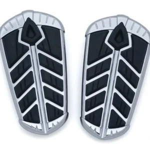 Spear Passenger Board Inserts Verchroomd Harley-Davidson met T-handvat