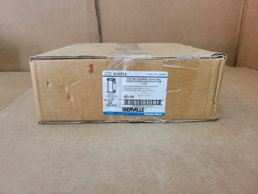 1-1/2" EMT Set Screw Coupling CI5512 (Box 25)