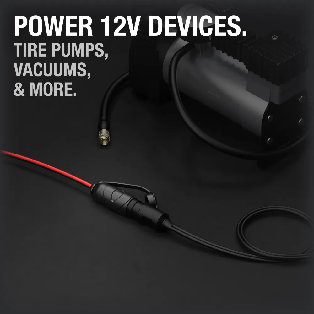 Versterkte laadbakmat NOCO 12V Plug w/ Battery Clamps