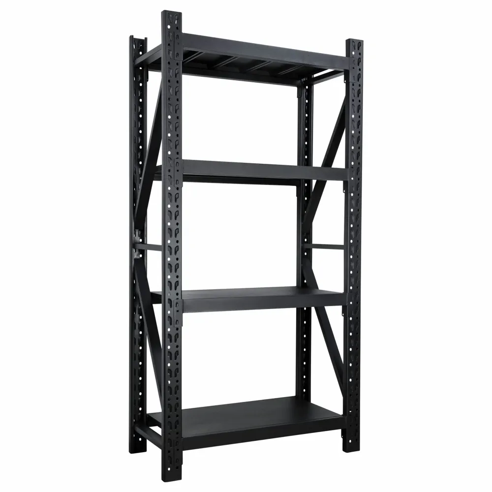 Fornorth Storage Shelf 1600kg, 100x50x200cm, Koolzwart met waterafstotende eigenschappen