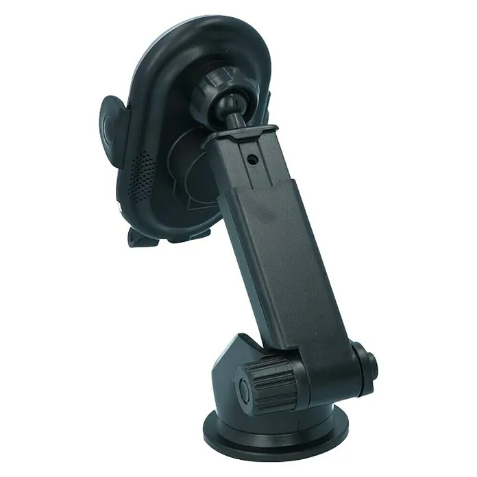 Carpoint Telefoonhouder & Draadloze Qi Lader - Kunststof, Zwart