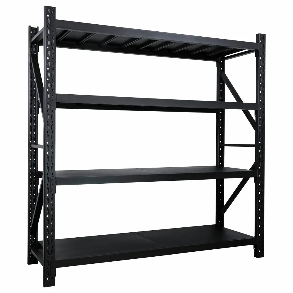Fornorth Storage Shelf 1600kg, 200x60x200cm, Koolzwart