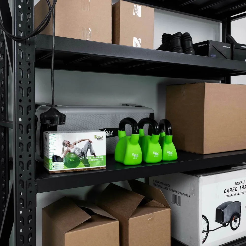 Fornorth Storage Shelf 800kg, 200x60x200cm, Ravenzwart