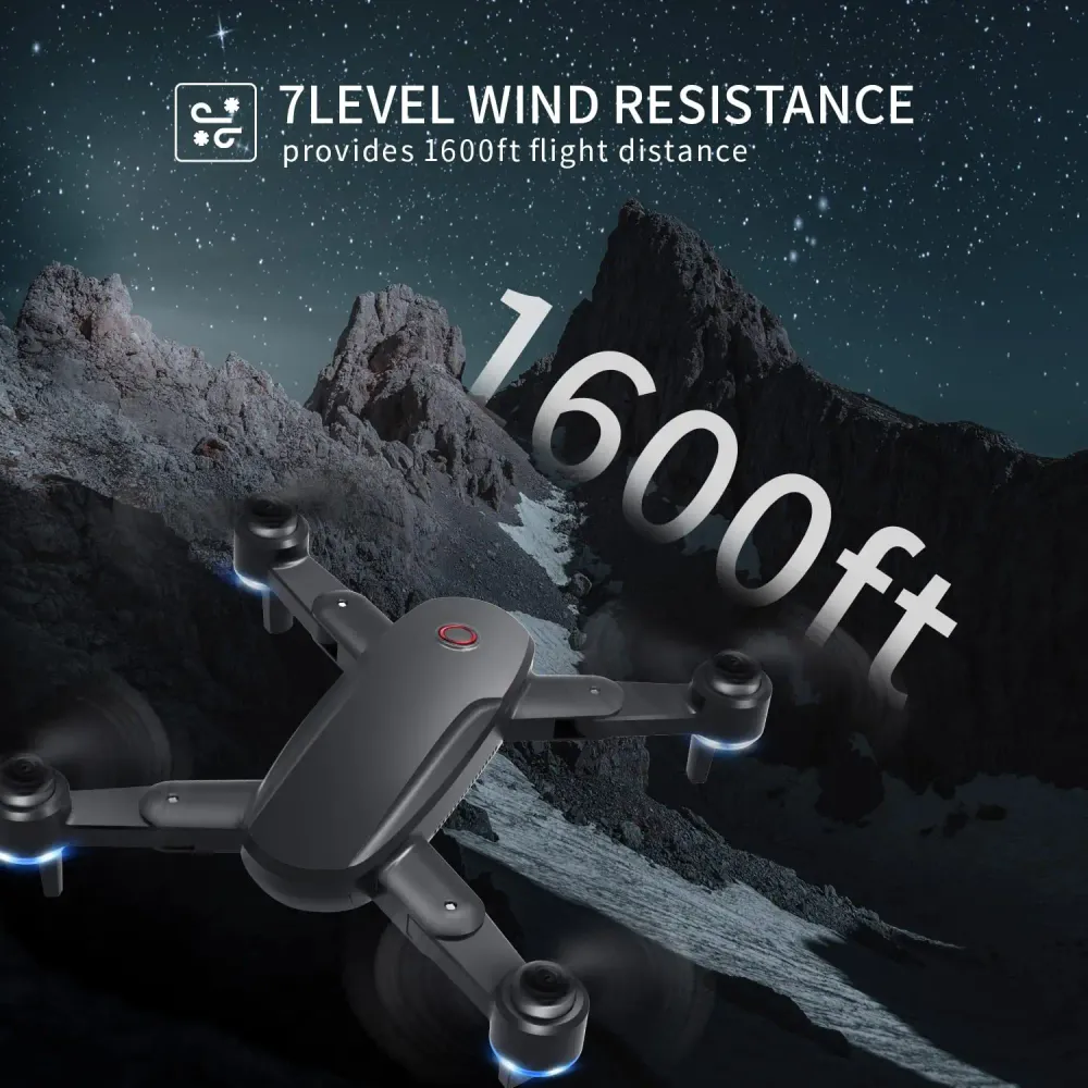 LOPOM JX02 GPS Drone - 4K HD Camera Adults Begineer, 40mins Flight Time Auto Return Follow Me 3 Speeds Bekwaam Camera Drone