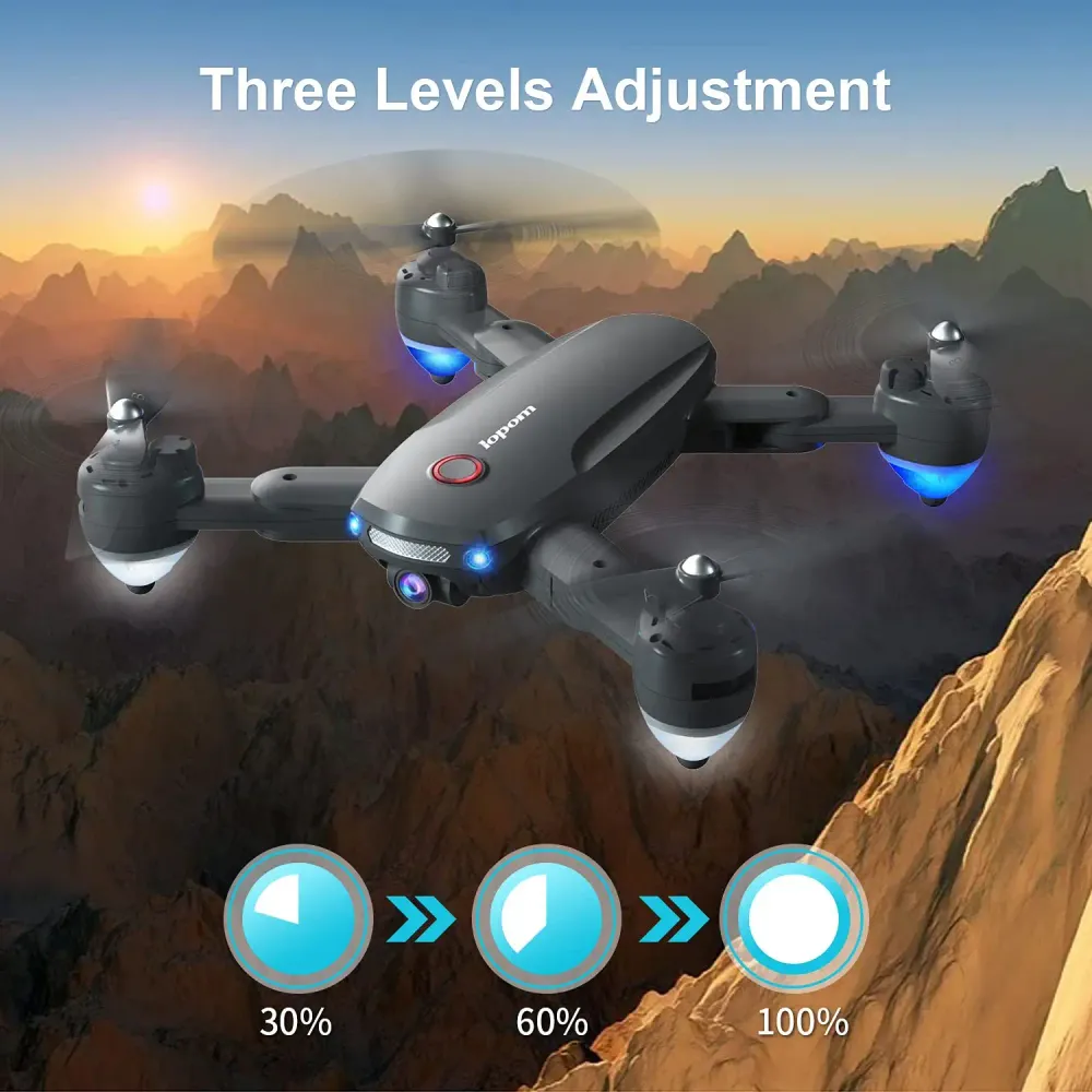 LOPOM X11 GPS Drone - 4K CameranDual Camera 5G WiFi FPV Auto Return Follow Me Inklapbaar Drone 40mins Flight Time Headless