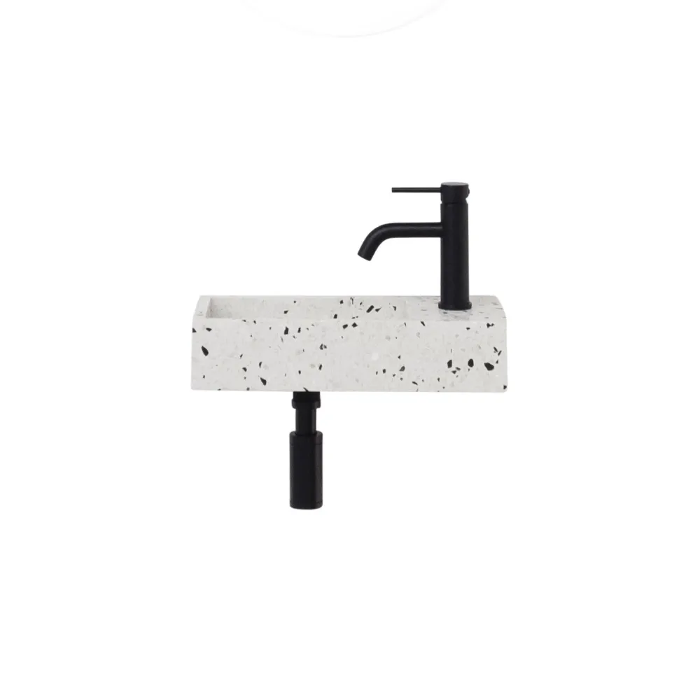 Handenwasser toilet Terrazzo - Porto - Rechts Aluminium Behuizing