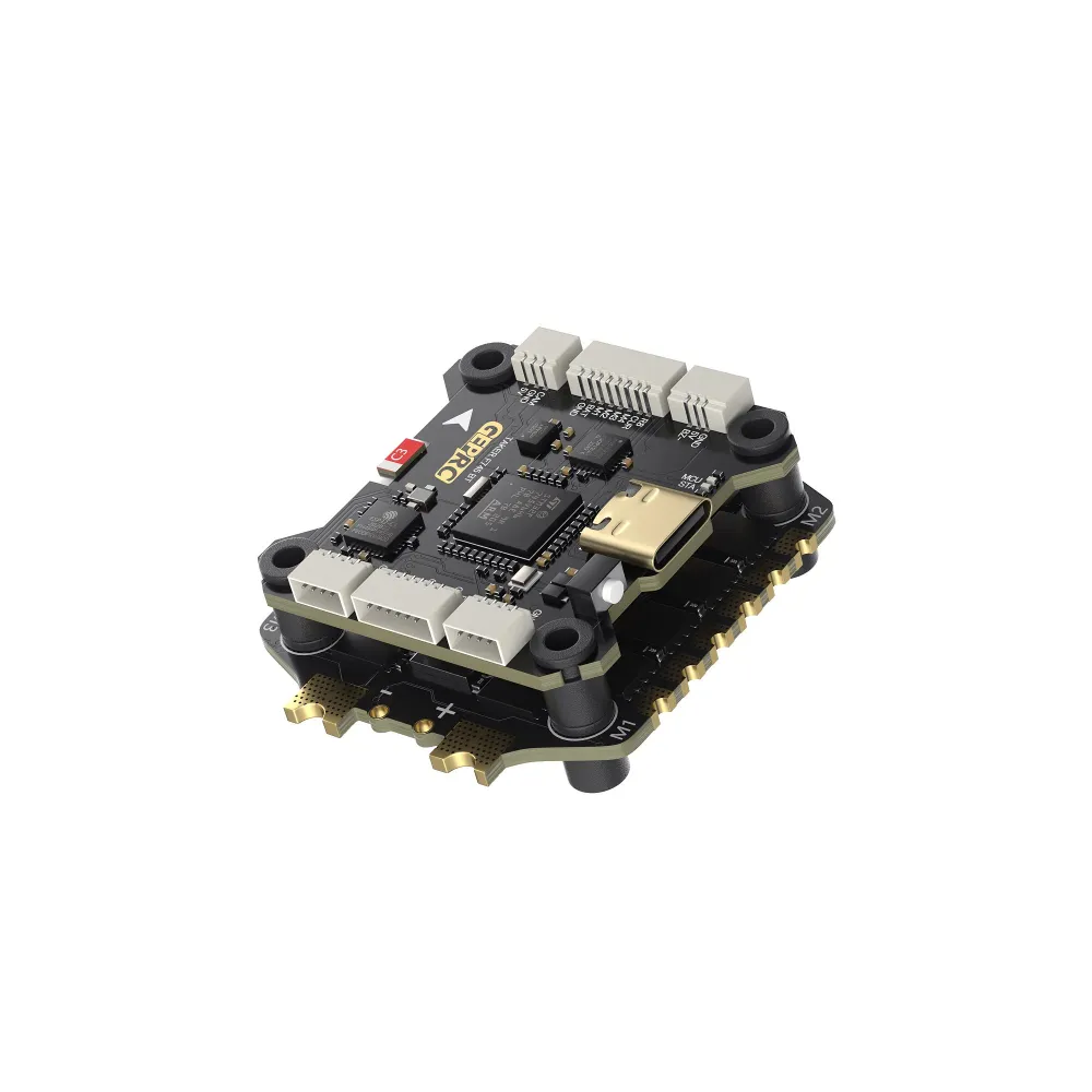 GEPRC TAKER F745 BT 60A Flight Controller Stack – Duaal Gyros, 512MB Blackbox, Bluetooth, 8-Motor Output