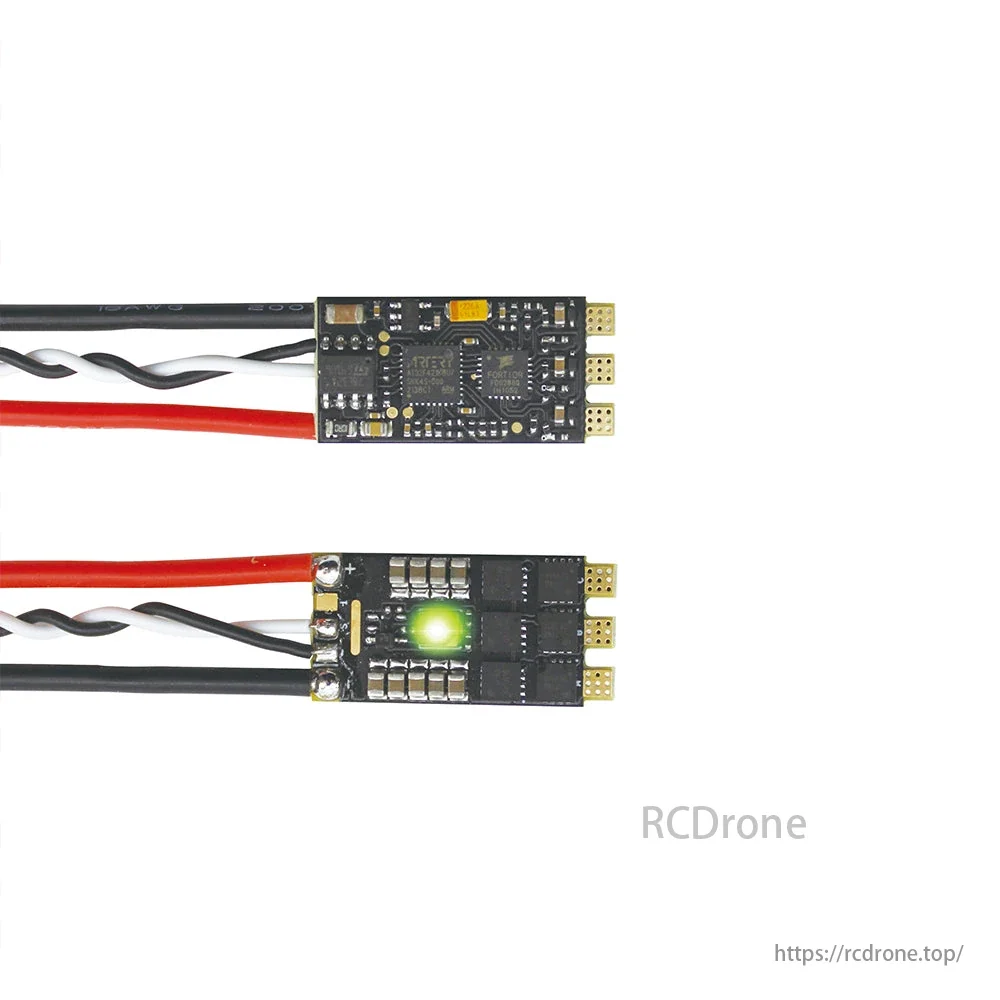 HAKRC 32-bit 35A BLHeli_32 ESC – 2-6S Input, LED, 3D Mode, Fixed-Wing & FPV Ready Aluminium Behuizing